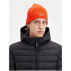 Oranžová pánská čepice Calvin Klein - Pánské obraz
