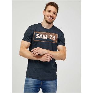 SAM73 Tmavě šedé pánské tričko SAM 73 Fenri - Pánské obraz