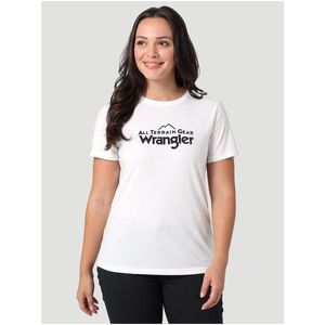 Bílé dámské tričko Wrangler obraz