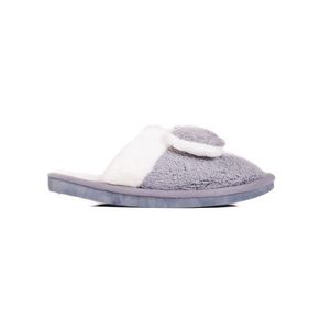 Women's slippers with bow Shelvt gray obraz