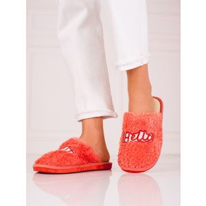 Women's slippers Shelvt orange obraz