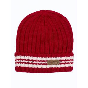 Classic winter men's hat Shelvt red obraz