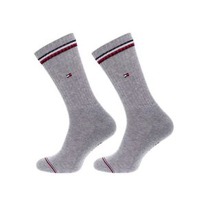 2PACK pánské ponožky Tommy Hilfiger vysoké šedé (100001096 085) obraz