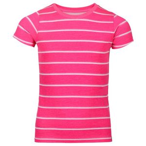 Tmavě růžové holčičí pruhované tričko NAX Tiaro obraz