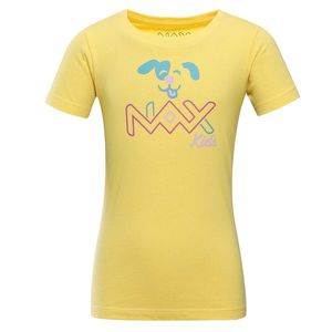 Žluté dětské tričko s potiskem NAX Lievro obraz