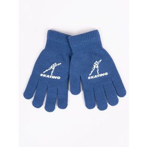 Yoclub Kids's Boys' Five-Finger Gloves RED-0012C-AA5A-014 obraz