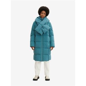 Tyrkysový dámský zimní prošívaný kabát Tom Tailor - Dámské obraz