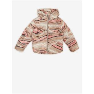 Růžovo-béžová holčičí vzorovaná prošívaná bunda Tom Tailor - Holky obraz