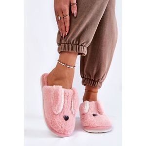 Dámské kožešinové pantofle světle růžové Remmi obraz