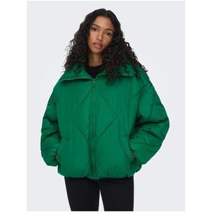 Zelená dámská zimní oversize bunda ONLY Tamara - Dámské obraz