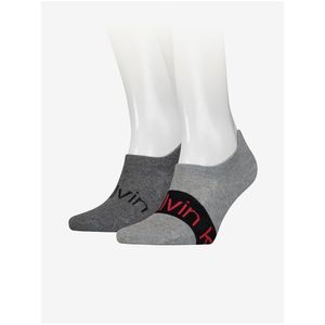Sada dvou párů šedých pánských ponožek Calvin Klein Underwear - Pánské obraz