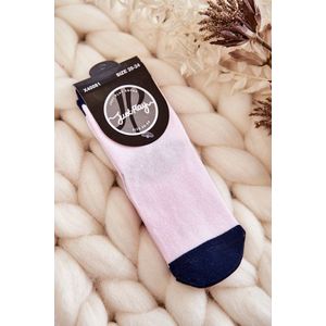 Dětské klasické bavlněné ponožky růžové obraz