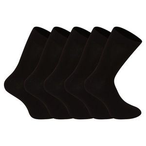 5PACK ponožky Nedeto vysoké bambusové černé obraz