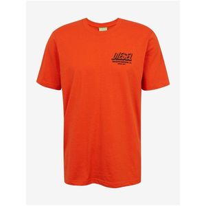 Oranžové pánské tričko Diesel Just obraz