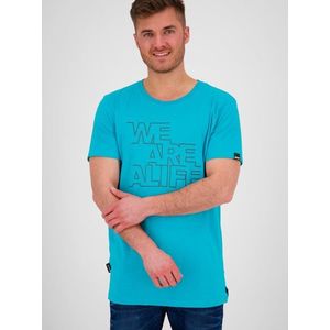 Modré pánské tričko s potiskem Alife and Kickin - Pánské obraz