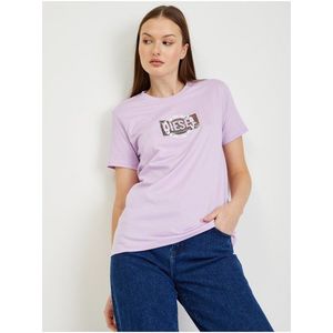 Světle fialové dámské tričko Diesel Sily - Dámské obraz