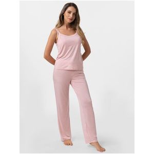 Růžové dámské pyžamové kalhoty DORINA Hoya obraz