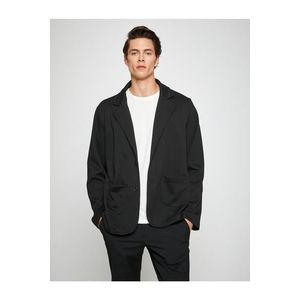 Koton Basic Jacket Wide Collar with Button Detailed Pockets. obraz