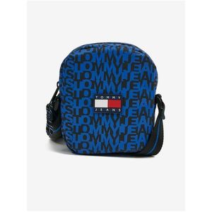 Modrá pánská vzorovaná taška přes rameno Tommy Jeans Logoman - Pánské obraz