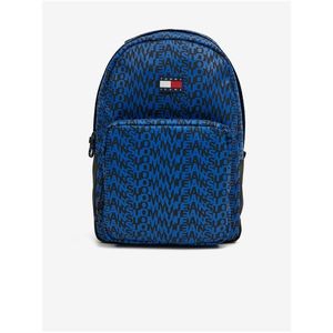 Modrý vzorovaný batoh Tommy Jeans Logoman - Pánské obraz