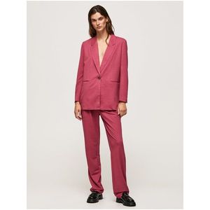 Tmavě růžové dámské kalhoty Pepe Jeans Colette obraz