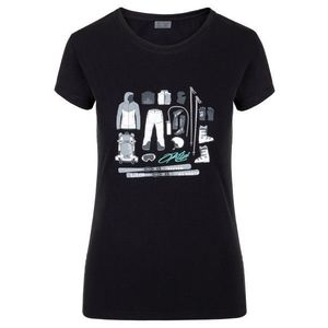 Černé dámské sportovní tričko s potiskem Kilpi TORNES obraz