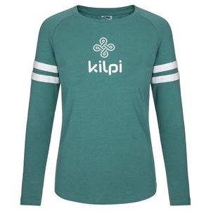 Dámské bavlněné tričko s dlouhým rukávem Kilpi MAGPIES-W TMAVĚ ZELENÁ obraz