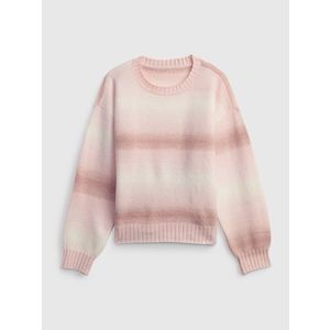 Růžový holčičí svetr GAP pletený obraz