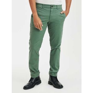 Zelené pánské kalhoty khakis slim fit GAP GapFlex obraz