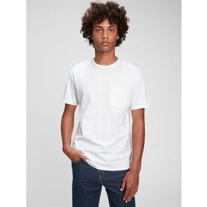Bílé klučičí tričko GAP Teen z organické bavlny obraz