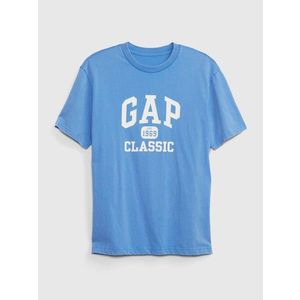 Modré pánské tričko logo GAP 1969 Classic organic obraz