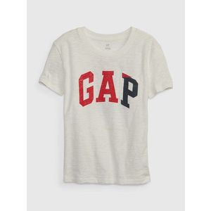 Bílé holčičí tričko organic logo GAP GAP obraz