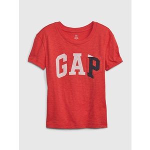 Červené holčičí tričko organic logo GAP GAP obraz