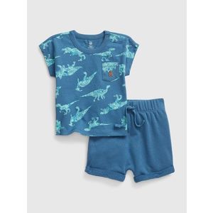 Modrý baby bavlněný outfit set GAP obraz