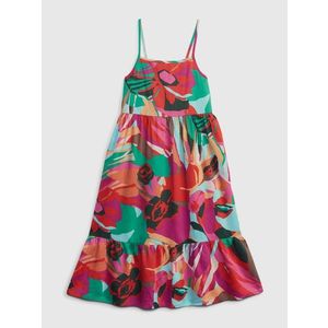 Barevné holčičí šaty květované šaty na ramínka GAP obraz