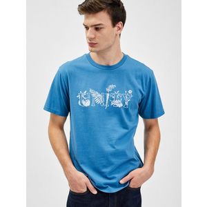 Modré pánské tričko z organické bavlny GAP × Ron Finley obraz