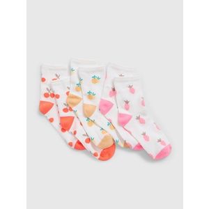 Barevné dětské ponožky s ovocem GAP, 3 páry obraz