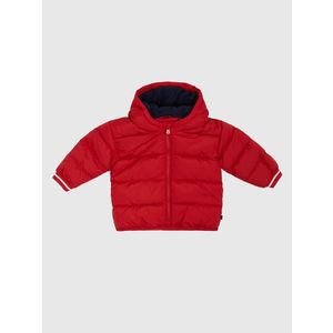 Červená dětská prošívaná zimní bunda GAP obraz