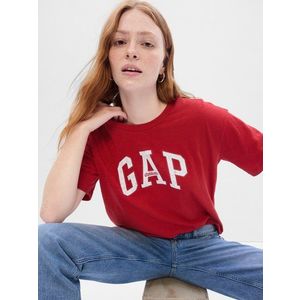 Červené dámské bavlněné tričko GAP obraz