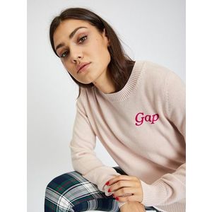 Růžový dámský svetr s logem GAP obraz