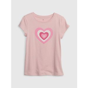 GAP Dětské tričko srdce - Holky obraz