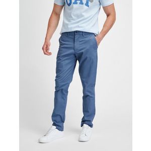 Modré pánské kalhoty modern khakis slim fit GapFlex GAP obraz