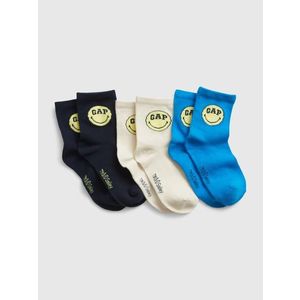 GAP Dětské ponožky & Smiley®, 3 páry - Holky obraz