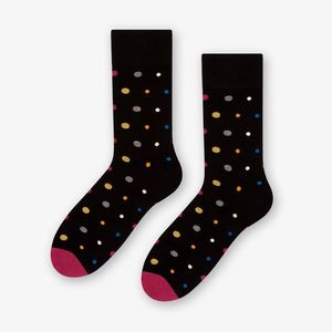 Ponožky Mix Dots 140-051 Black Black obraz