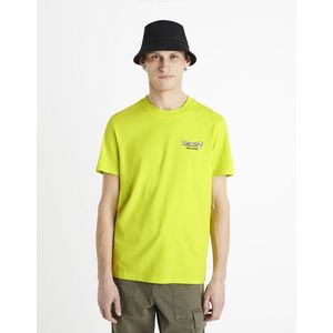 Neonově žluté pánské tričko Celio Dragon Ball Z obraz