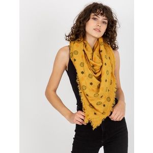 Dámský šátek s potiskem - žlutý obraz