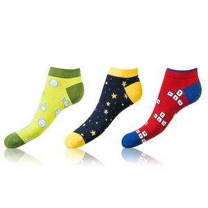Sada tří párů unisex barevných vzorovaných ponožek Bellinda CRAZY IN-SHOE SOCKS 3x obraz
