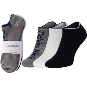 Calvin Klein Sada tří párů pánských ponožek v černé, bílé a šedé barvě Calvin - Pánské obraz