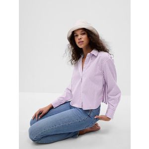 Bílo-fialová dámská pruhovaná košile GAP obraz