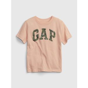 Meruňkové klučičí bavlněné tričko s logem GAP obraz